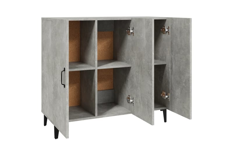 beBasic Skjenk betonggrå 90x34x80 cm konstruert tre - GrÃ¥ - Sideboard & skjenker