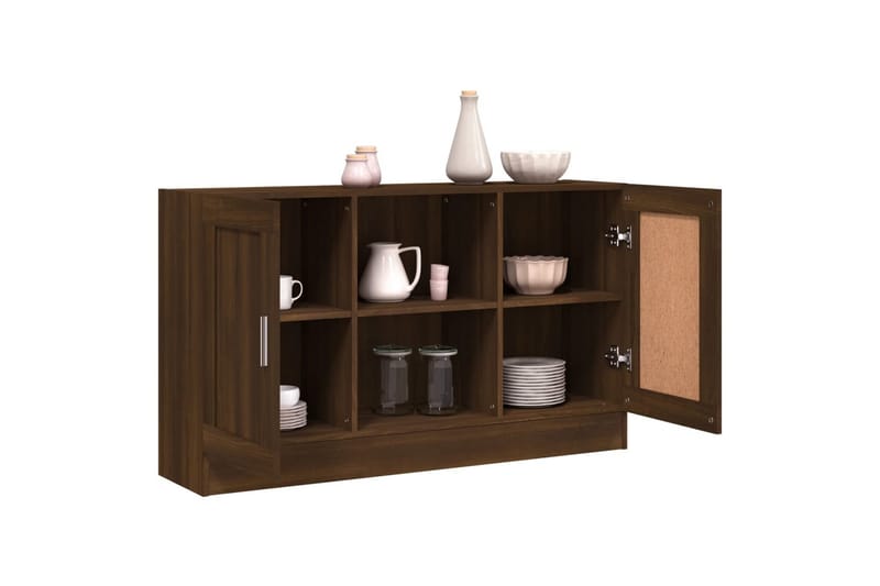 beBasic Skjenk brun eik 120x30,5x70 cm konstruert tre - Brun - Oppbevaring - Oppbevaringsmøbler - Sideboard & skjenker