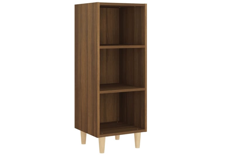 beBasic Skjenk brun eik 34,5x32,5x90 cm konstruert tre - Brun - Sideboard & skjenker