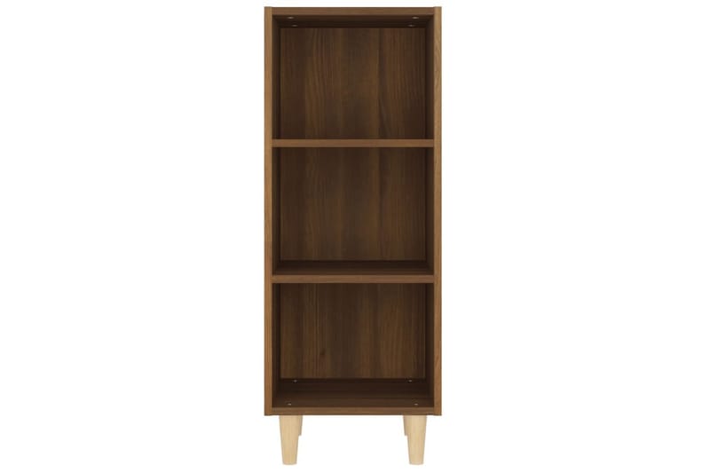 beBasic Skjenk brun eik 34,5x32,5x90 cm konstruert tre - Brun - Sideboard & skjenker