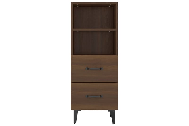 beBasic Skjenk brun eik 34,5x34x90 cm konstruert tre - Brun - Sideboard & skjenker