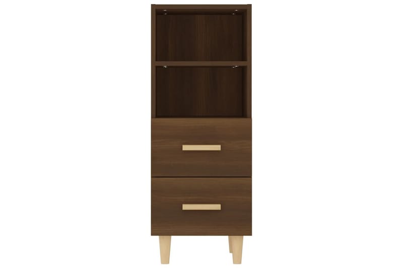 beBasic Skjenk brun eik 34,5x34x90 cm konstruert tre - Brun - Oppbevaring - Oppbevaringsmøbler - Sideboard & skjenker