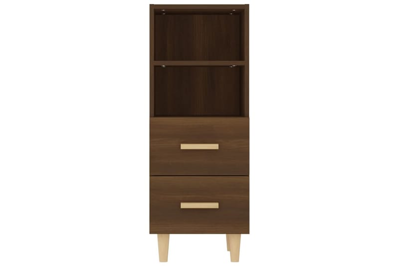 beBasic Skjenk brun eik 34,5x34x90 cm konstruert tre - Brun - Sideboard & skjenker