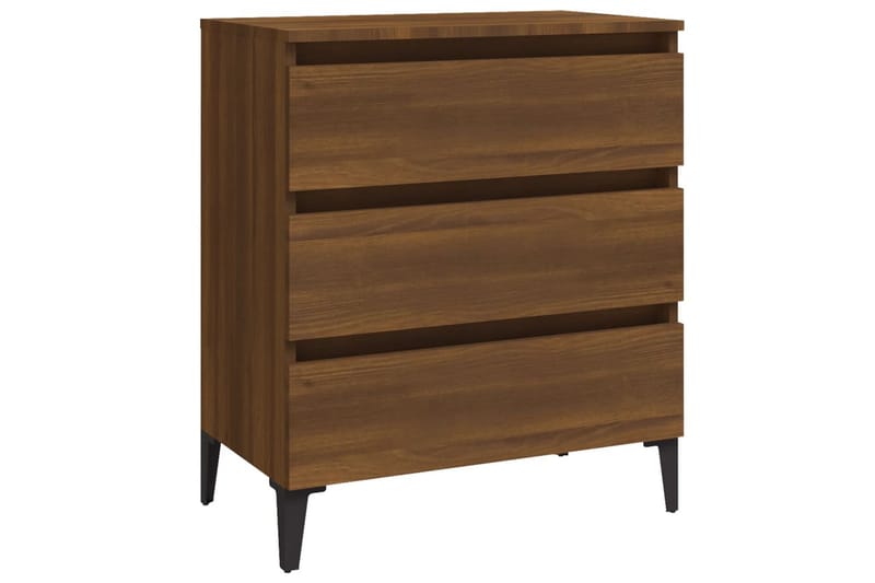 beBasic Skjenk brun eik 60x35x69 cm konstruert tre - Brun - Oppbevaring - Oppbevaringsmøbler - Sideboard & skjenker