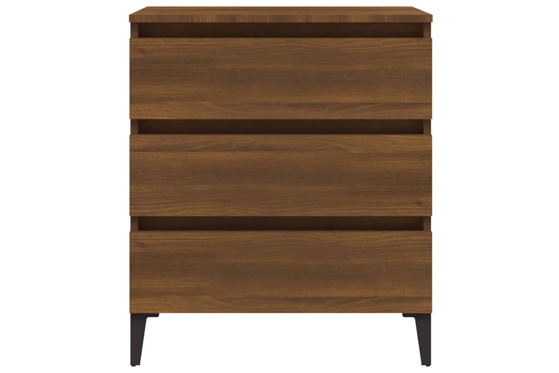 beBasic Skjenk brun eik 60x35x69 cm konstruert tre - Brun - Oppbevaring - Oppbevaringsmøbler - Sideboard & skjenker