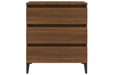 beBasic Skjenk brun eik 60x35x69 cm konstruert tre - Brun - Oppbevaring - Oppbevaringsmøbler - Sideboard & skjenker