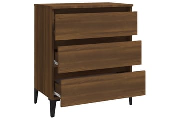 beBasic Skjenk brun eik 60x35x69 cm konstruert tre - Brun - Oppbevaring - Oppbevaringsmøbler - Sideboard & skjenker
