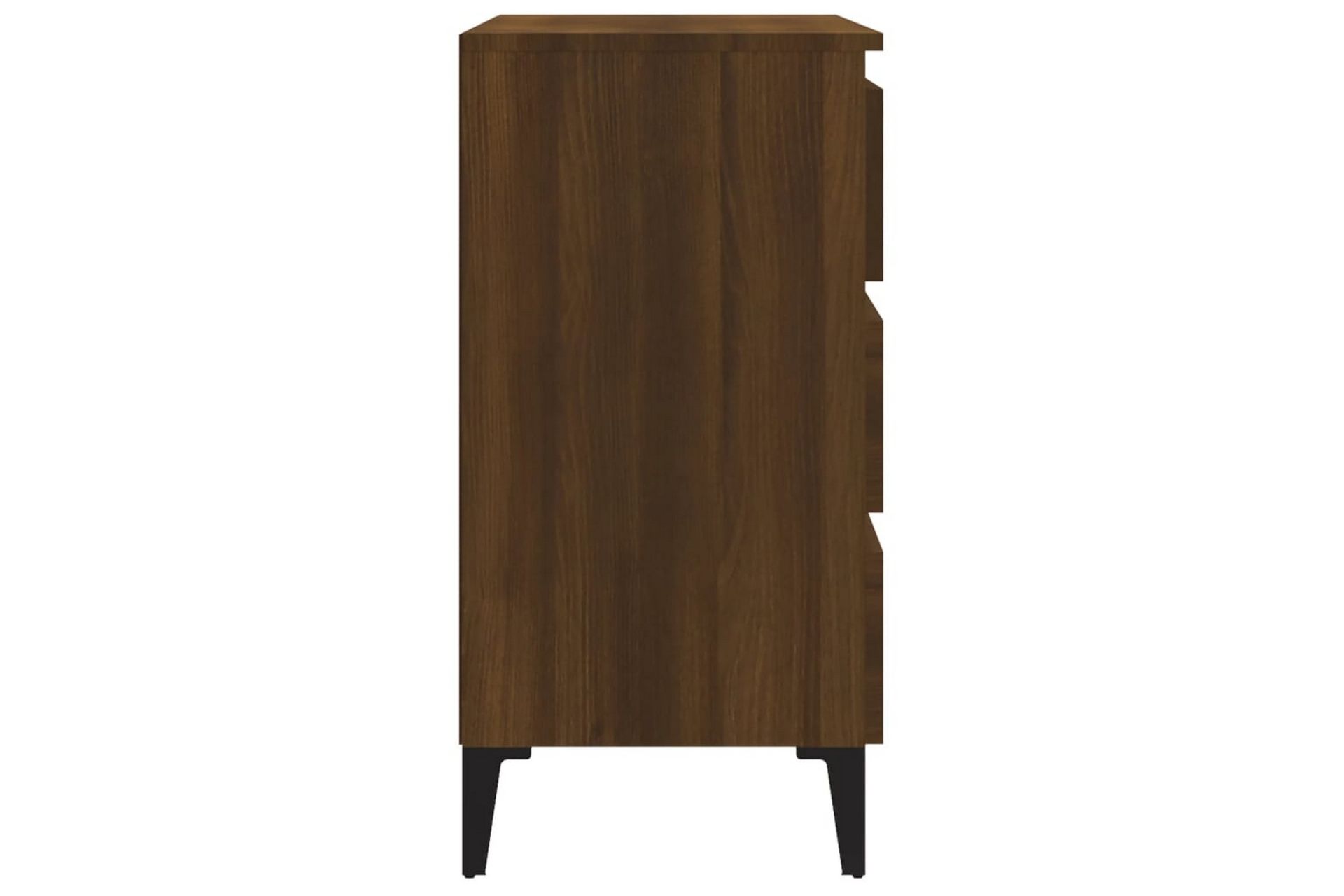 beBasic Skjenk brun eik 60x35x69 cm konstruert tre - Brun - Oppbevaring - Oppbevaringsmøbler - Sideboard & skjenker