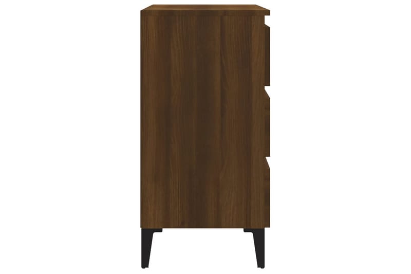 beBasic Skjenk brun eik 60x35x69 cm konstruert tre - Brun - Oppbevaring - Oppbevaringsmøbler - Sideboard & skjenker