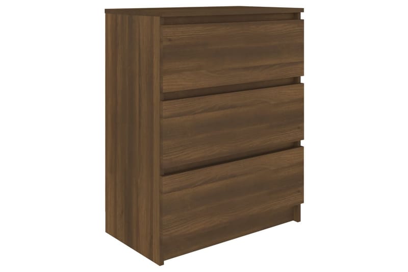 beBasic Skjenk brun eik 60x35x76 cm konstruert tre - Brun - Sideboard & skjenker