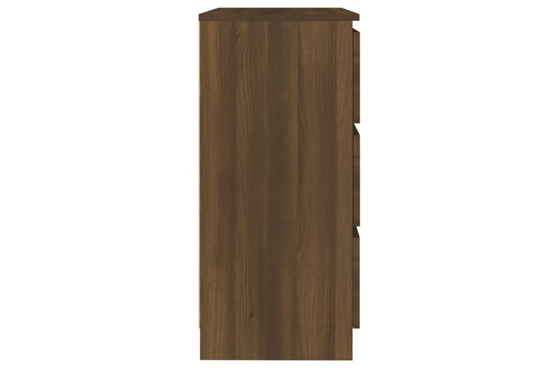 beBasic Skjenk brun eik 60x35x76 cm konstruert tre - Brun - Sideboard & skjenker