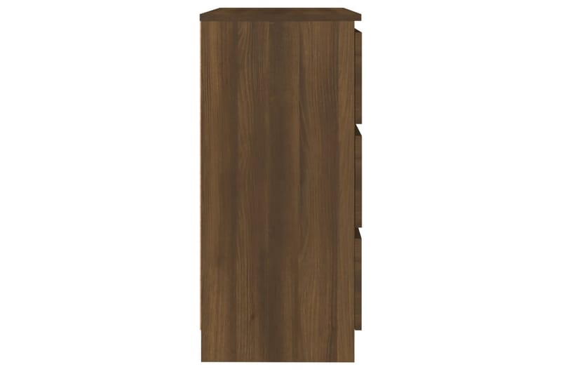 beBasic Skjenk brun eik 60x35x76 cm konstruert tre - Brun - Oppbevaring - Oppbevaringsmøbler - Sideboard & skjenker