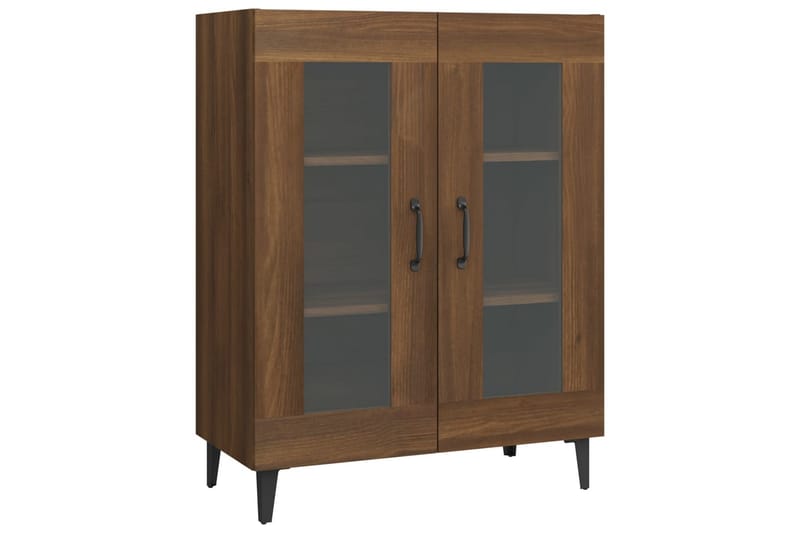 beBasic Skjenk brun eik 69,5x34x90 cm konstruert tre - Brun - Oppbevaring - Oppbevaringsmøbler - Sideboard & skjenker