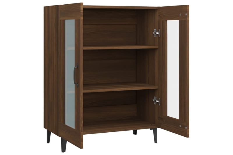 beBasic Skjenk brun eik 69,5x34x90 cm konstruert tre - Brun - Oppbevaring - Oppbevaringsmøbler - Sideboard & skjenker