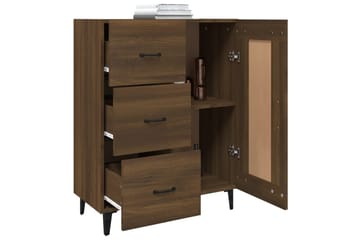 beBasic Skjenk brun eik 69,5x34x90 cm konstruert tre - Brun - Oppbevaring - Oppbevaringsmøbler - Sideboard & skjenker