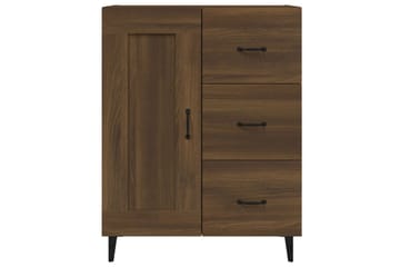 beBasic Skjenk brun eik 69,5x34x90 cm konstruert tre - Brun - Oppbevaring - Oppbevaringsmøbler - Sideboard & skjenker
