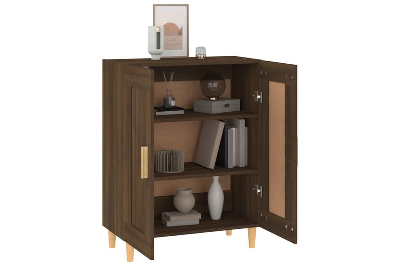 beBasic Skjenk brun eik 69,5x34x90 cm konstruert tre - Brun - Oppbevaring - Oppbevaringsmøbler - Sideboard & skjenker