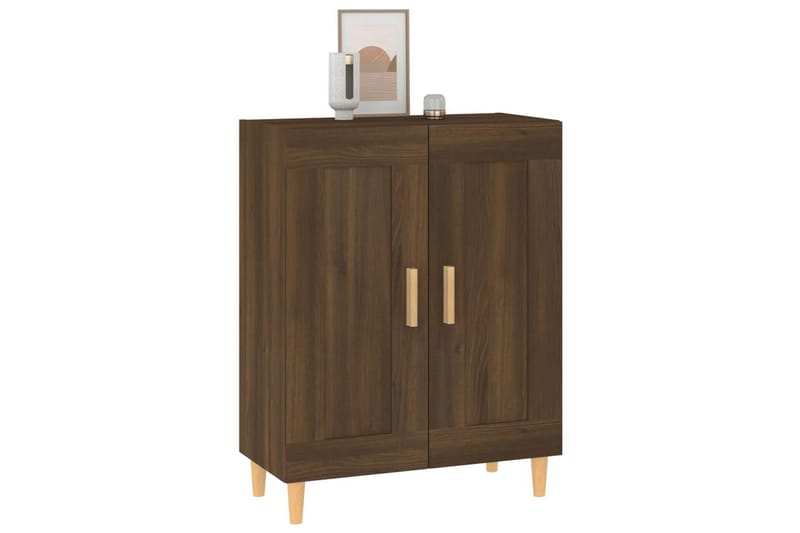 beBasic Skjenk brun eik 69,5x34x90 cm konstruert tre - Brun - Oppbevaring - Oppbevaringsmøbler - Sideboard & skjenker