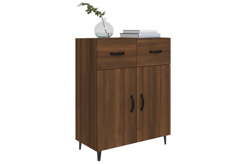 beBasic Skjenk brun eik 69,5x34x90 cm konstruert tre - Brun - Oppbevaring - Oppbevaringsmøbler - Sideboard & skjenker