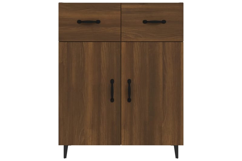 beBasic Skjenk brun eik 69,5x34x90 cm konstruert tre - Brun - Oppbevaring - Oppbevaringsmøbler - Sideboard & skjenker