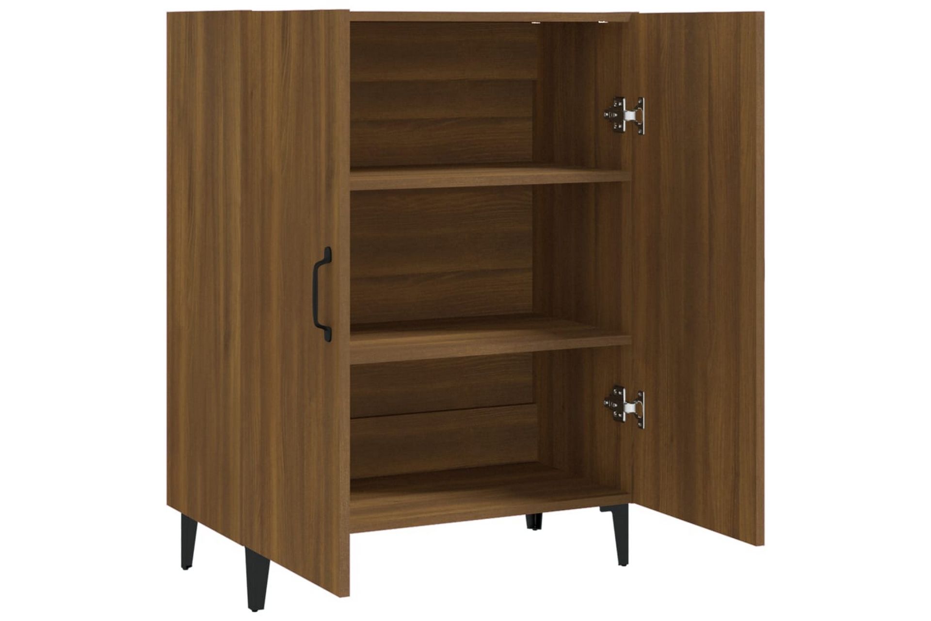 beBasic Skjenk brun eik 70x34x90 cm konstruert tre - Brun - Oppbevaring - Oppbevaringsmøbler - Sideboard & skjenker