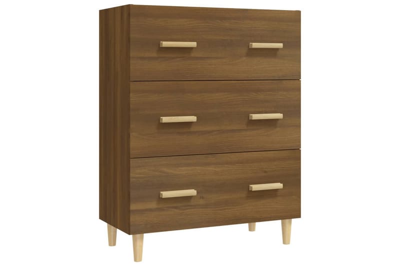 beBasic Skjenk brun eik 70x34x90 cm konstruert tre - Brun - Oppbevaring - Oppbevaringsmøbler - Sideboard & skjenker