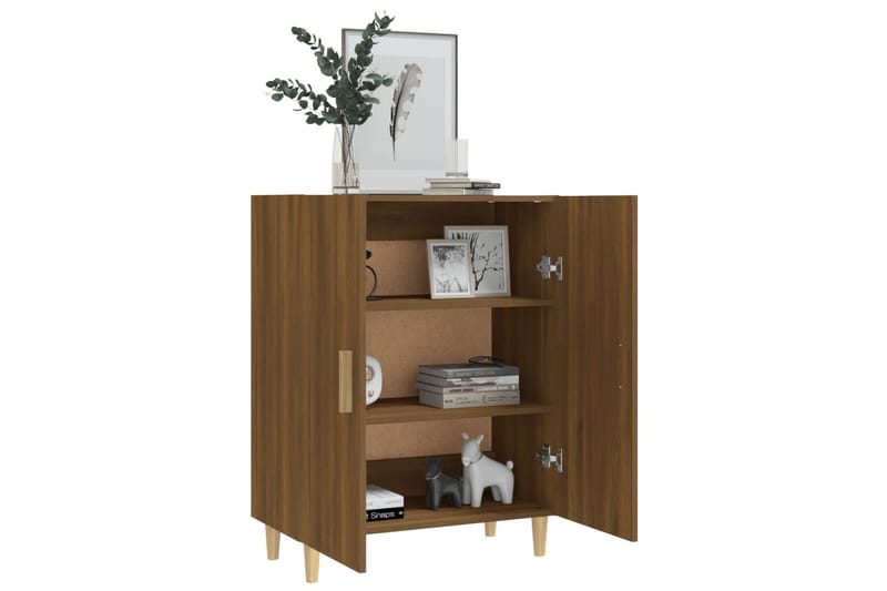 beBasic Skjenk brun eik 70x34x90 cm konstruert tre - Brun - Oppbevaring - Oppbevaringsmøbler - Sideboard & skjenker