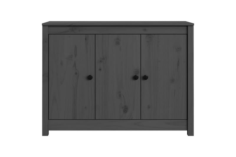 beBasic Skjenk grå 100x35x74 cm heltre furu - GrÃ¥ - Oppbevaring - Oppbevaringsmøbler - Sideboard & skjenker
