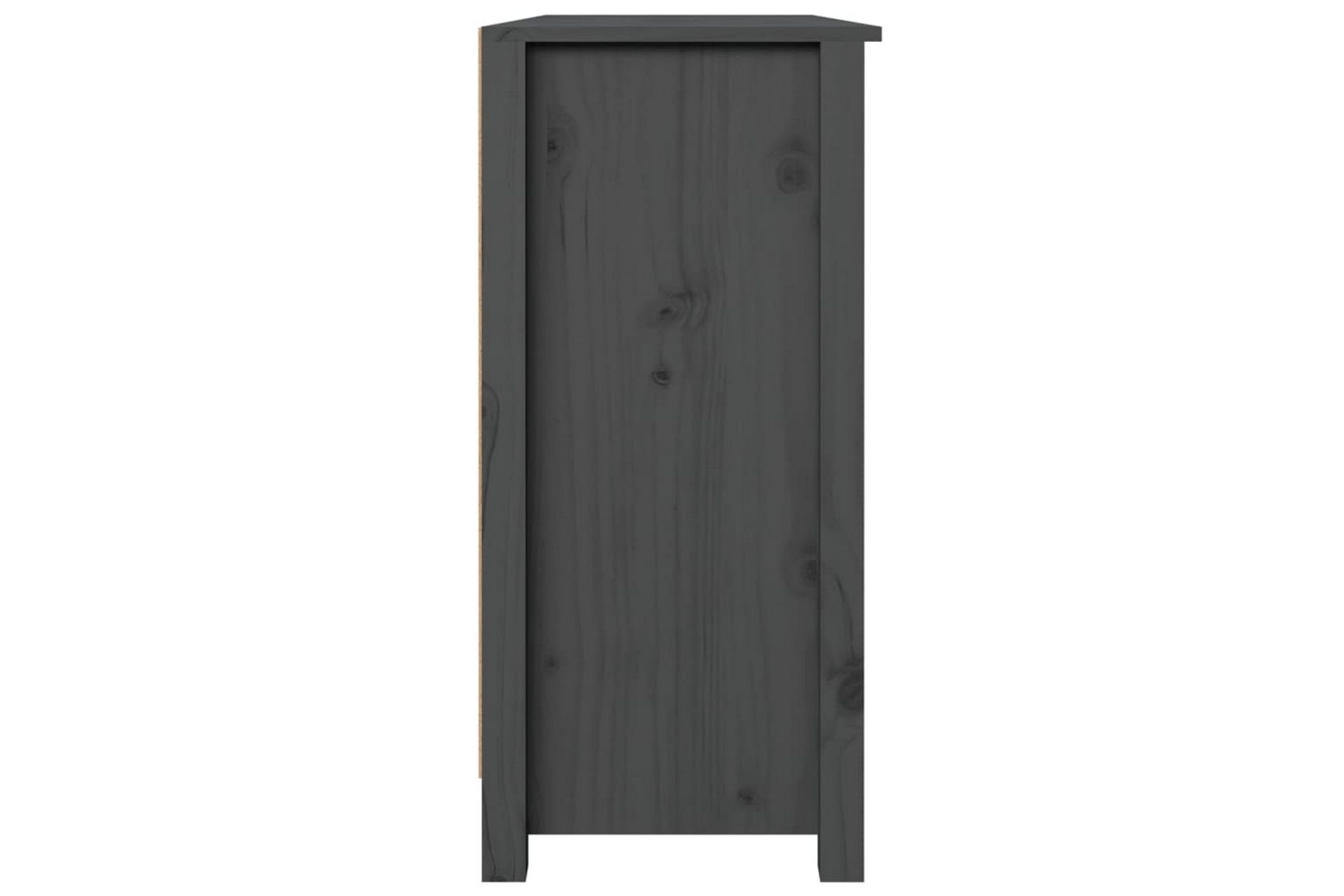 beBasic Skjenk grå 100x35x74 cm heltre furu - GrÃ¥ - Oppbevaring - Oppbevaringsmøbler - Sideboard & skjenker