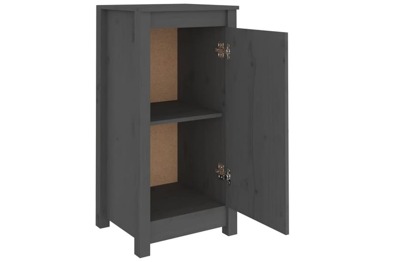 beBasic Skjenk grå 40x35x80 cm heltre furu - GrÃ¥ - Oppbevaring - Oppbevaringsmøbler - Sideboard & skjenker