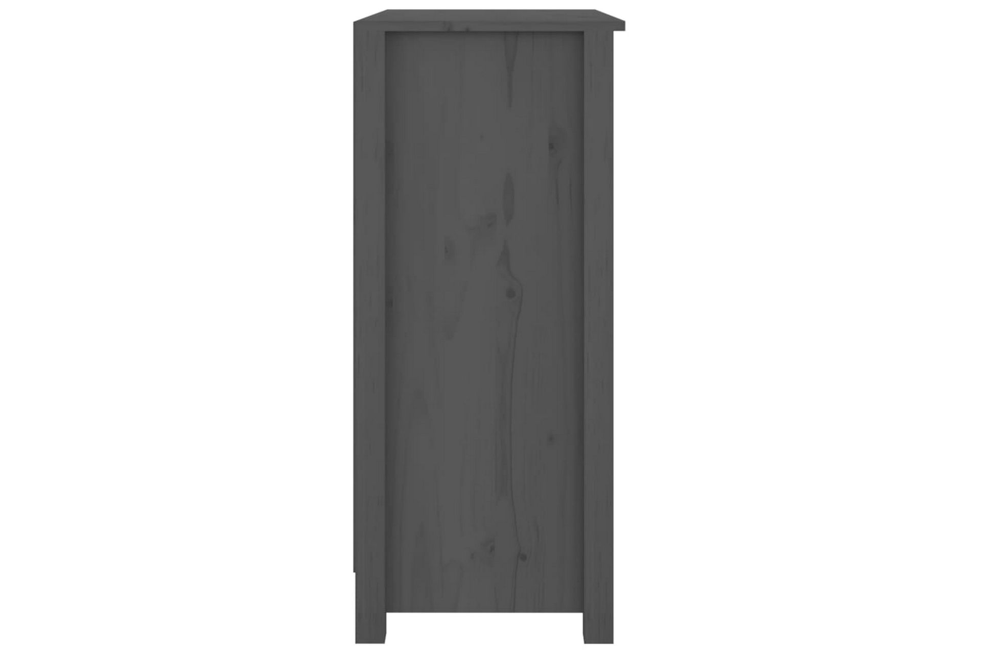 beBasic Skjenk grå 70x35x80 cm heltre furu - GrÃ¥ - Oppbevaring - Oppbevaringsmøbler - Sideboard & skjenker