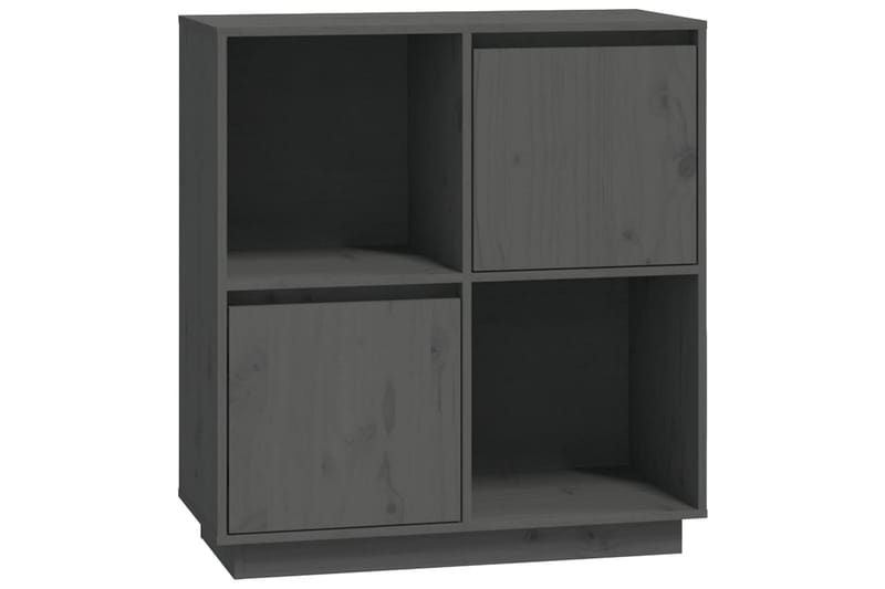 beBasic Skjenk grå 74x35x80 cm heltre furu - GrÃ¥ - Oppbevaring - Oppbevaringsmøbler - Sideboard & skjenker