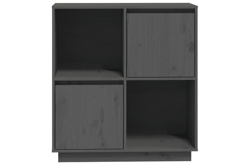 beBasic Skjenk grå 74x35x80 cm heltre furu - GrÃ¥ - Oppbevaring - Oppbevaringsmøbler - Sideboard & skjenker