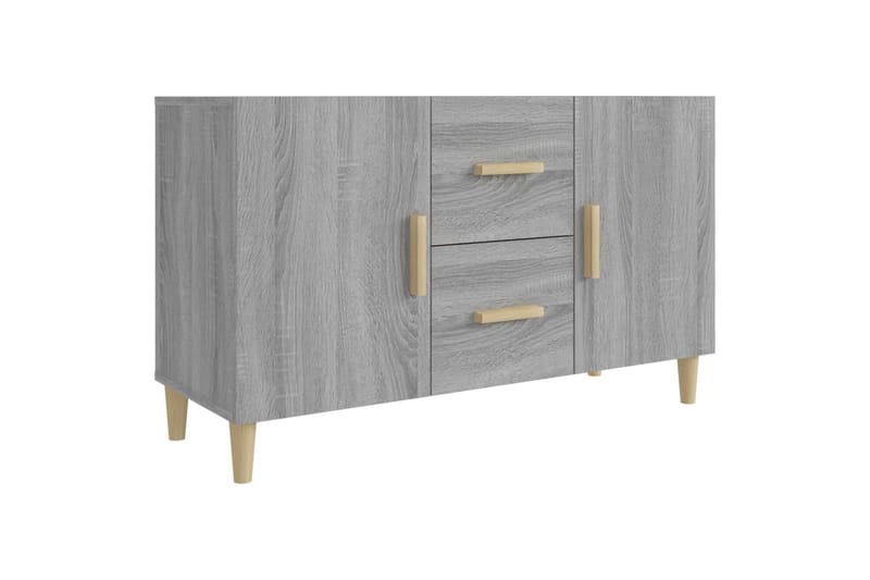beBasic Skjenk grå sonoma 100x36x60 cm konstruert tre - GrÃ¥ - Oppbevaring - Oppbevaringsmøbler - Sideboard & skjenker