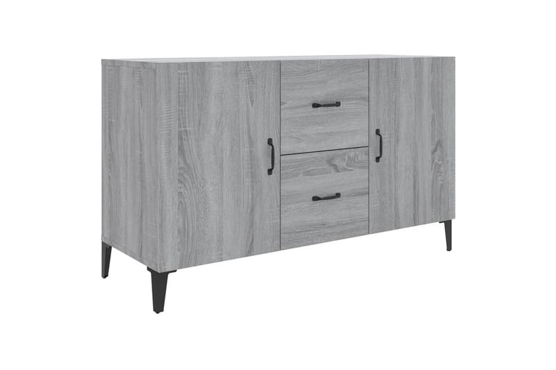 beBasic Skjenk grå sonoma 100x36x60 cm konstruert tre - GrÃ¥ - Sideboard & skjenker