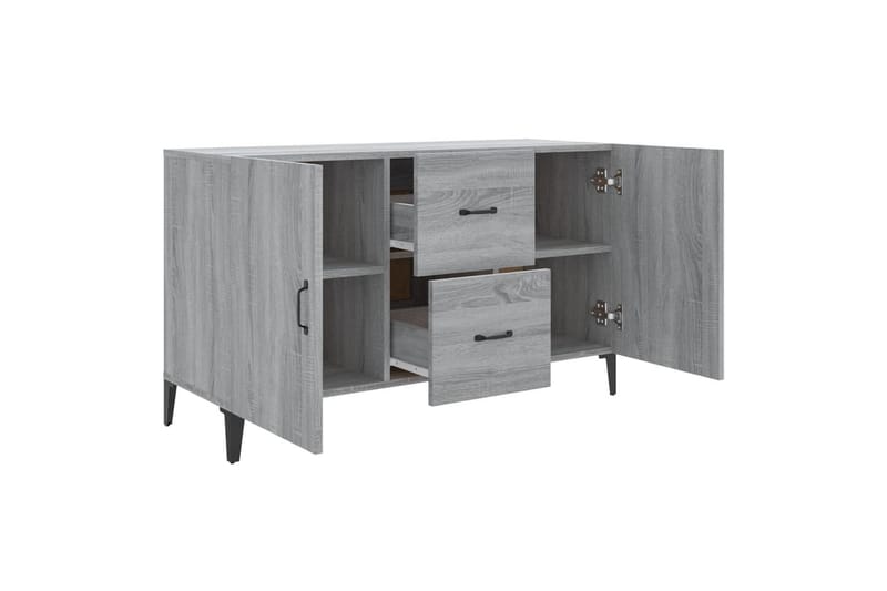 beBasic Skjenk grå sonoma 100x36x60 cm konstruert tre - GrÃ¥ - Oppbevaring - Oppbevaringsmøbler - Sideboard & skjenker