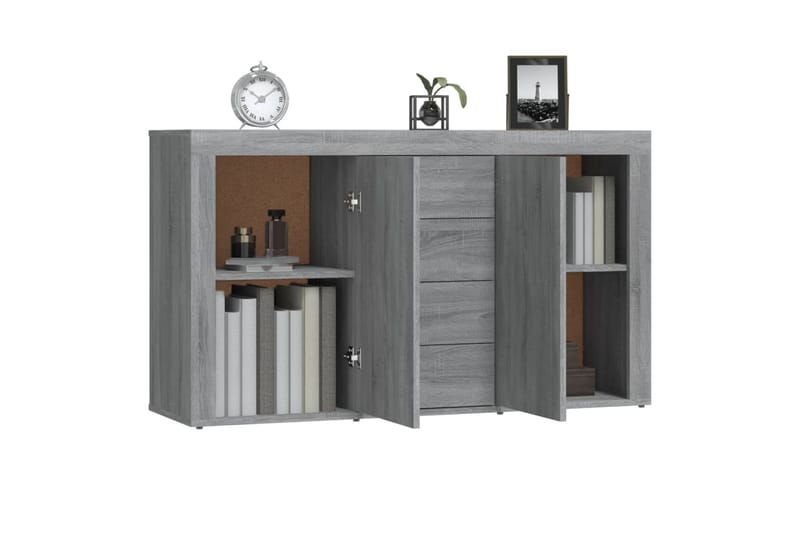 beBasic Skjenk grå sonoma 120x36x69 cm konstruert tre - GrÃ¥ - Oppbevaring - Oppbevaringsmøbler - Sideboard & skjenker