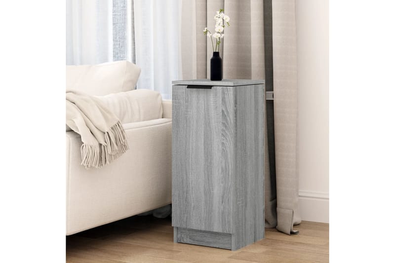 beBasic Skjenk grå sonoma 30x30x70 cm konstruert tre - GrÃ¥ - Oppbevaring - Oppbevaringsmøbler - Sideboard & skjenker