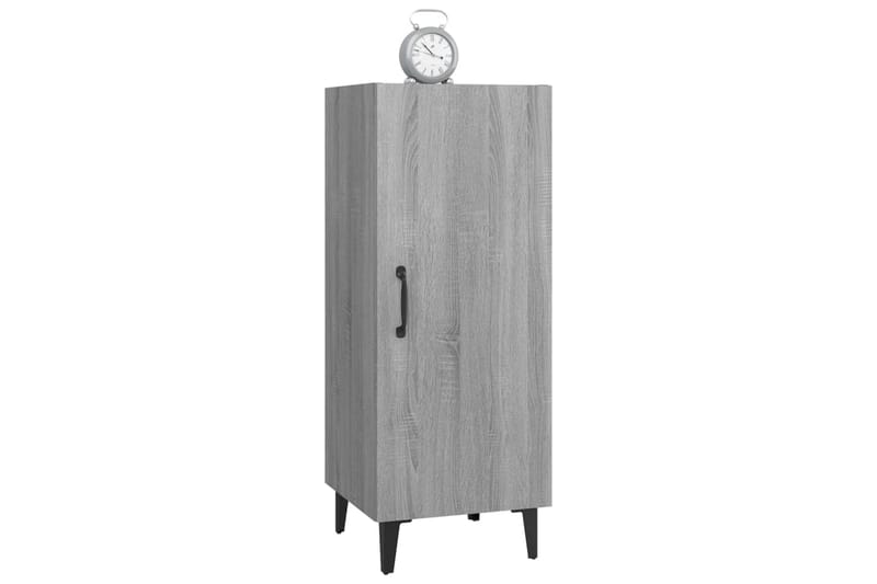 beBasic Skjenk grå sonoma 34,5x34x90 cm konstruert tre - GrÃ¥ - Oppbevaring - Oppbevaringsmøbler - Sideboard & skjenker