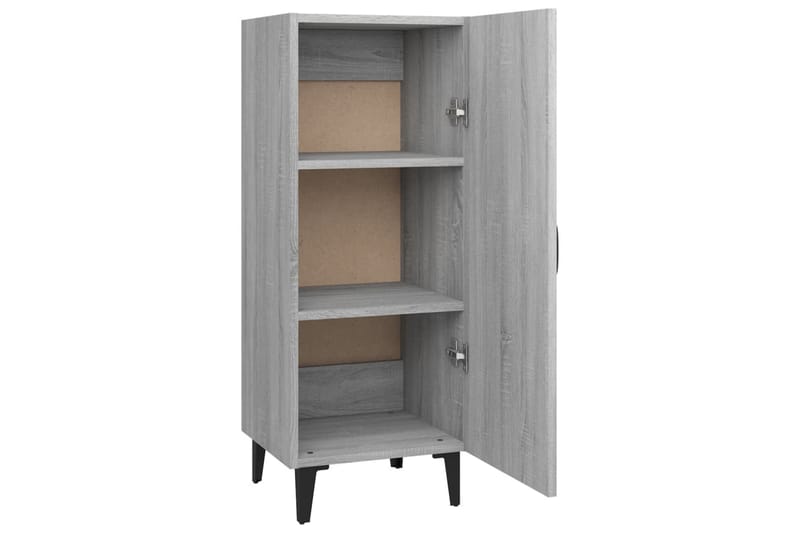 beBasic Skjenk grå sonoma 34,5x34x90 cm konstruert tre - GrÃ¥ - Oppbevaring - Oppbevaringsmøbler - Sideboard & skjenker