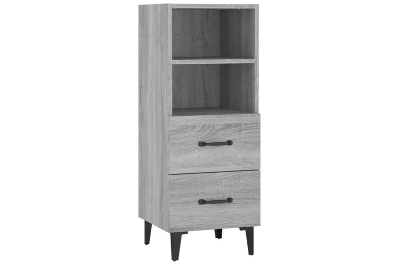 beBasic Skjenk grå sonoma 34,5x34x90 cm konstruert tre - GrÃ¥ - Oppbevaring - Oppbevaringsmøbler - Sideboard & skjenker