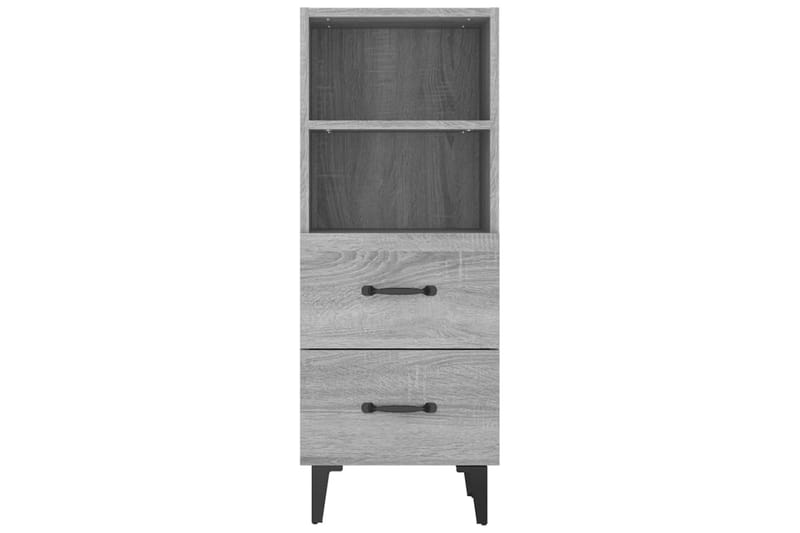 beBasic Skjenk grå sonoma 34,5x34x90 cm konstruert tre - GrÃ¥ - Oppbevaring - Oppbevaringsmøbler - Sideboard & skjenker