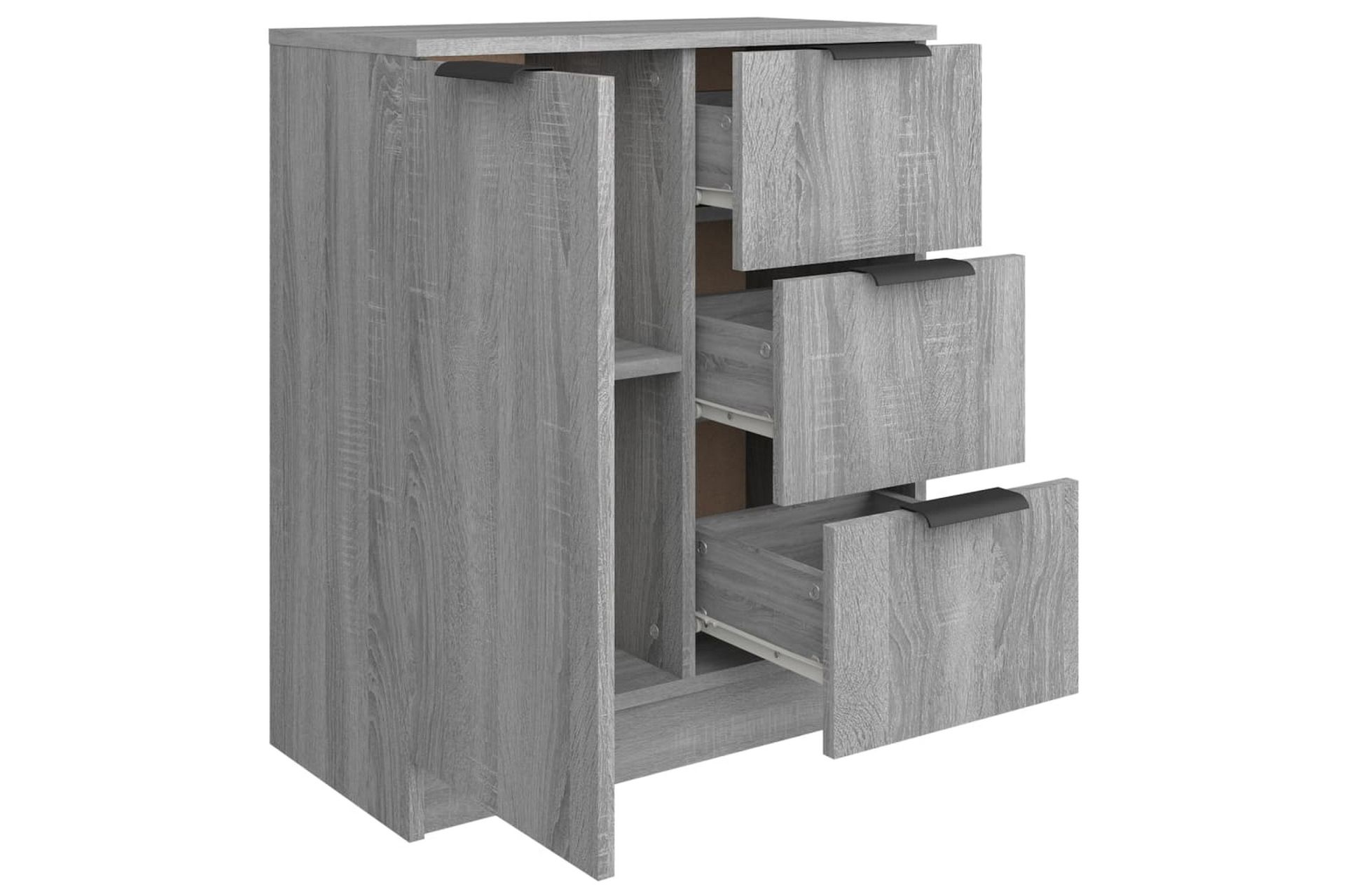 beBasic Skjenk grå sonoma 60x30x70 cm konstruert tre - GrÃ¥ - Oppbevaring - Oppbevaringsmøbler - Sideboard & skjenker