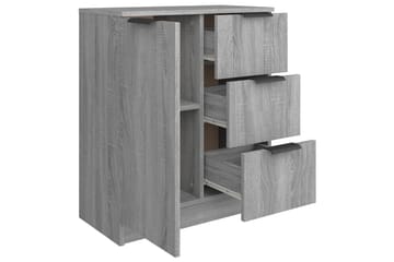 beBasic Skjenk grå sonoma 60x30x70 cm konstruert tre - GrÃ¥ - Oppbevaring - Oppbevaringsmøbler - Sideboard & skjenker