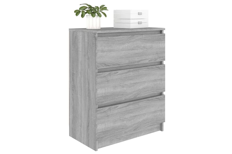 beBasic Skjenk grå sonoma 60x35x76 cm konstruert tre - GrÃ¥ - Oppbevaring - Oppbevaringsmøbler - Sideboard & skjenker