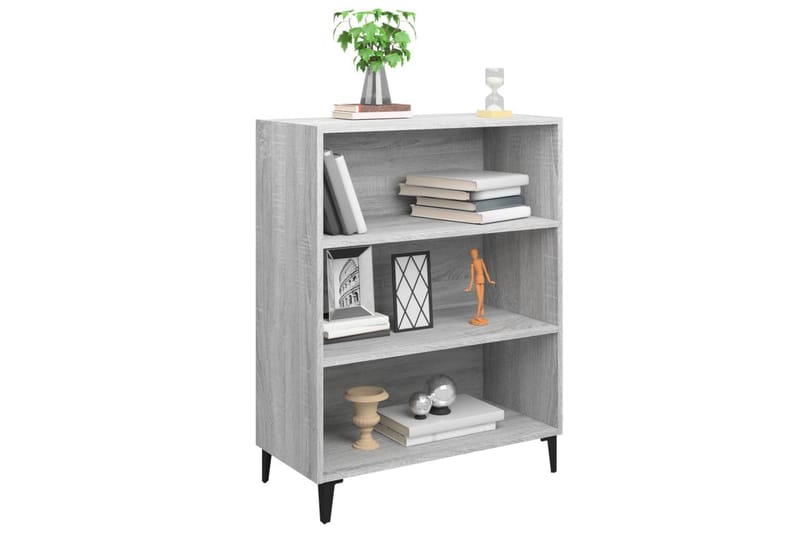 beBasic Skjenk grå sonoma 69,5x32,5x90 cm konstruert tre - GrÃ¥ - Oppbevaring - Oppbevaringsmøbler - Sideboard & skjenker
