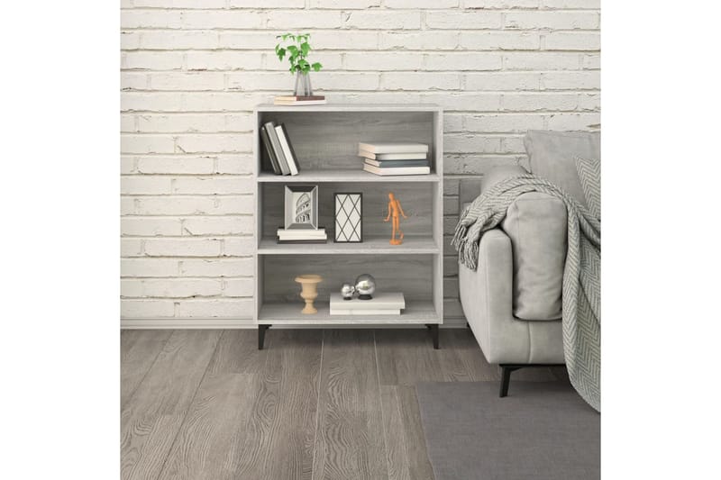 beBasic Skjenk grå sonoma 69,5x32,5x90 cm konstruert tre - GrÃ¥ - Oppbevaring - Oppbevaringsmøbler - Sideboard & skjenker