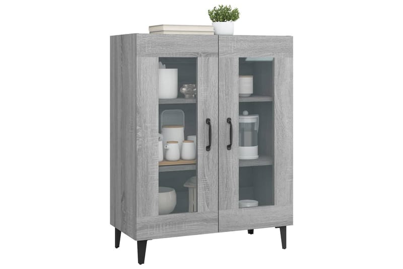 beBasic Skjenk grå sonoma 69,5x34x90 cm konstruert tre - GrÃ¥ - Oppbevaring - Oppbevaringsmøbler - Sideboard & skjenker