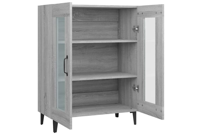 beBasic Skjenk grå sonoma 69,5x34x90 cm konstruert tre - GrÃ¥ - Oppbevaring - Oppbevaringsmøbler - Sideboard & skjenker