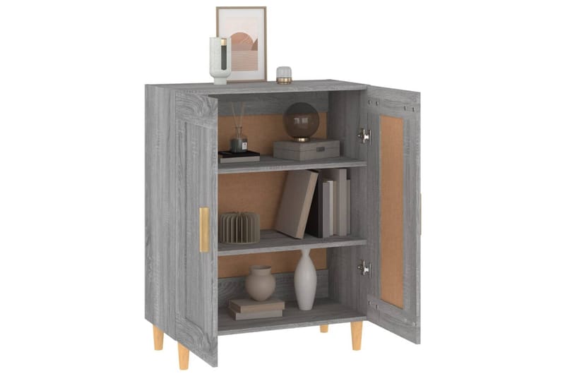 beBasic Skjenk grå sonoma 69,5x34x90 cm konstruert tre - GrÃ¥ - Oppbevaring - Oppbevaringsmøbler - Sideboard & skjenker